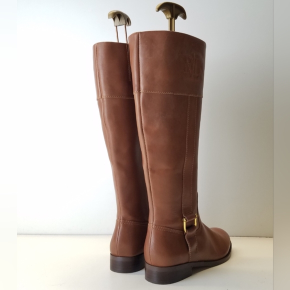 Ralph Lauren Bernadine Leather Boot Size 7 - Picture 3 of 8